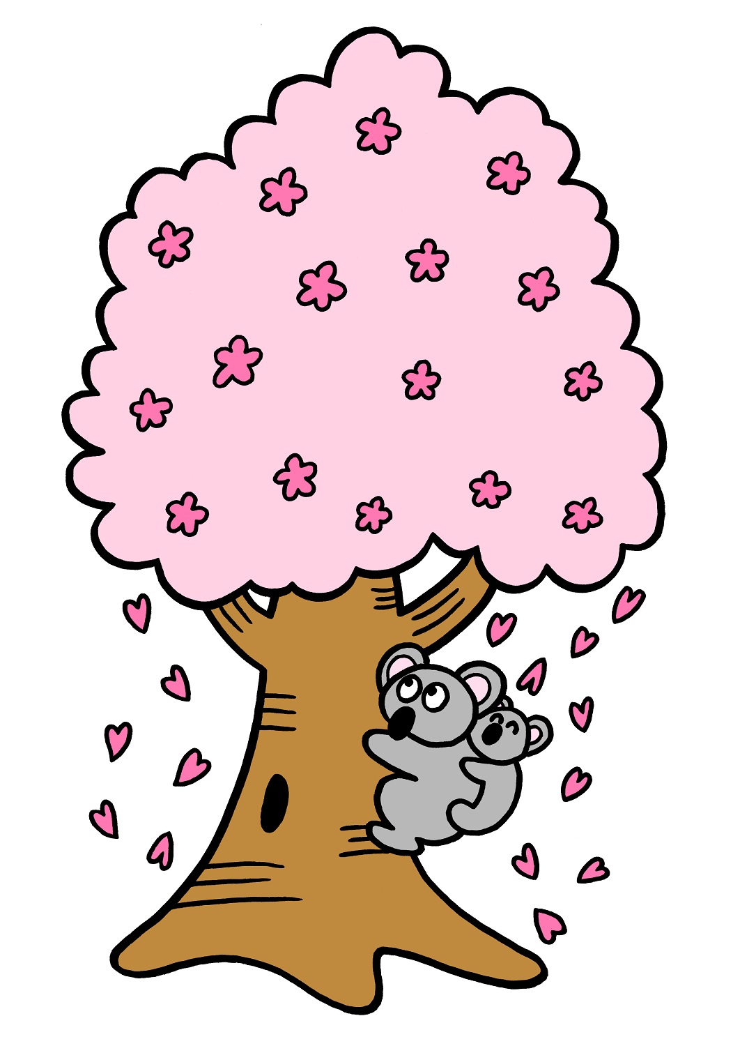 矢本マヒロ イラストレーター 今日のイラスト1 コアラのお花見 イラスト 絵 Illust Art 桜 さくら サクラ 桜イラスト 春 お花見 コアラ 親子 動物 動物イラスト T Co Gky6vgjk6j Twitter