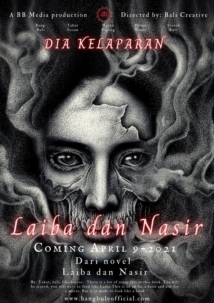 bangbuleoffical's tweet photo. Are you scared? 
https://t.co/E52zGWwqxl
#bangbuleofficial #laibadannasir  #ceritahoror  #writing  #writersofindonesia #bioskop #netflix  #horrorbook #ceritahoror #penerbit #bookish_indonesia #epicreads #indoreader #bookishindo #sarangsetan  #Buku #jualbukuonline #bukukeren https://t.co/dKwJeZNoqL