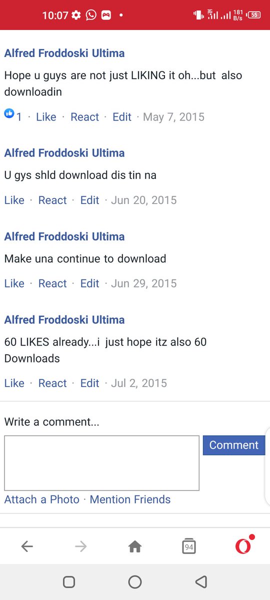 Froddoski1's tweet photo. Me 2015, publicizing and promoting @Tclassic_MNE 'Don't leave me' song..I was addicted to that song in particular, still my favorite tclassic song of all time...played it literally every minute, forced my family and Facebook friends to download... Tclassic your see ur Day 1 fan https://t.co/1gIeyLKQ1L