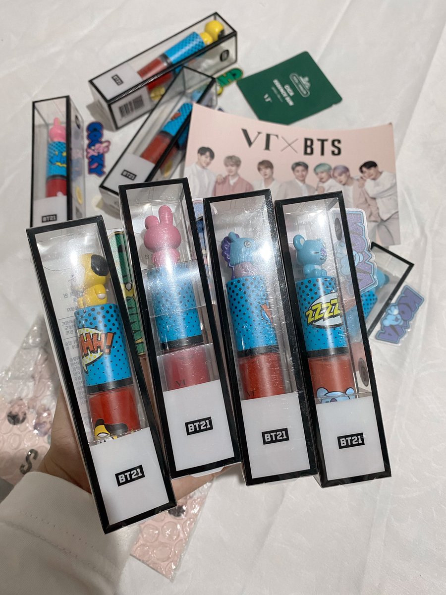 minkyungsa's tweet photo. Giveaway Liptint BT21 from VT cosmetic.

Akan ada 3 pemenang (setiap pemenang bakal dapat 4 liptint) 🥰 

-Like &amp; RT
-Reply tweet ini dengan jawab, kalau kamu menang, kamu sharing salah satu liptint ini ke siapa? 
-1 kali rep aja

End tanggal 5 April 😍 gluck! https://t.co/Mu2oMio9fa