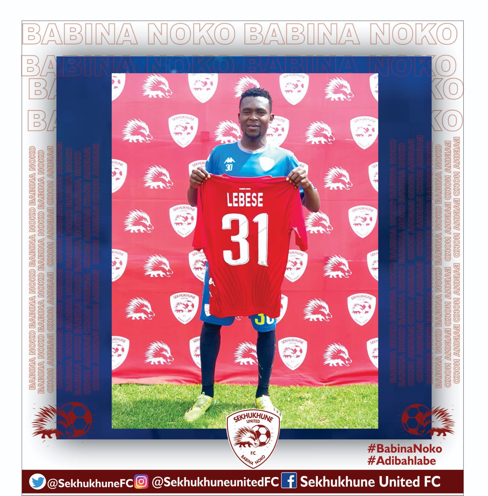 Sekhukhune United F C On Twitter New Signings Alert Sekhukhune United Fc Is Delighted To Announce The Signing Of Name Kamogelo Lebese Postion Midfielder Age 25 Welcome To Babinanoko Family