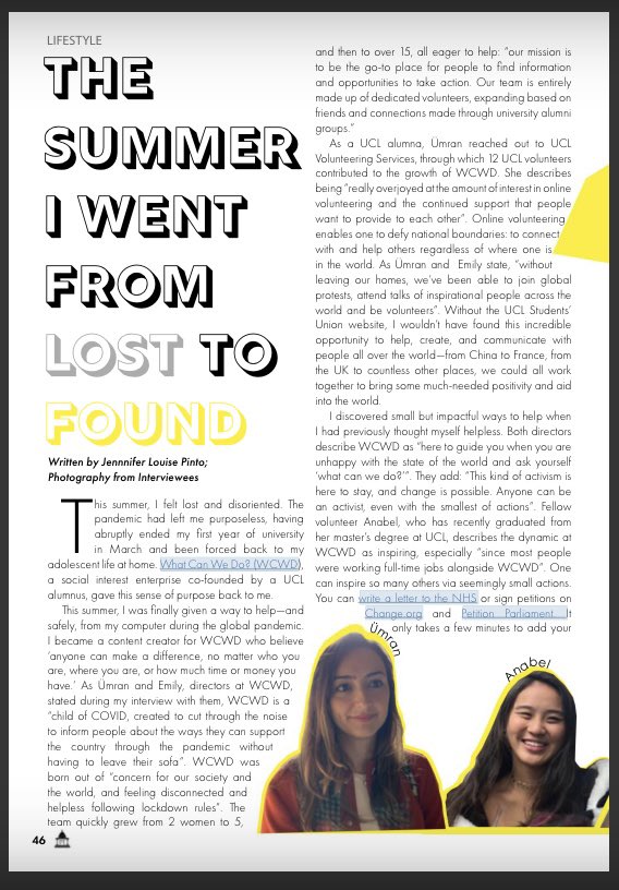 e_hodson's tweet photo. My side hustle for the past year has been launching and developing @WhatCanWeDo7, a social enterprise dedicated to helping people help the UK through COVID to a just future. So moved that one of our volunteers has written this beautiful article about her experience with us 🥰 https://t.co/zNFDMRtAYf