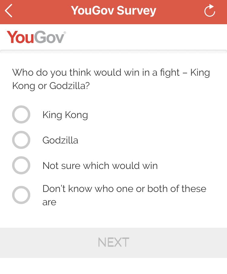 Saraid_93's tweet photo. YouGov asking all the important questions https://t.co/xDshPbCGLk
