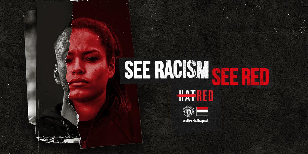 See Racism #SeeRed.
Report it. Stop it.
Your inaction has a consequence
#allredallequal