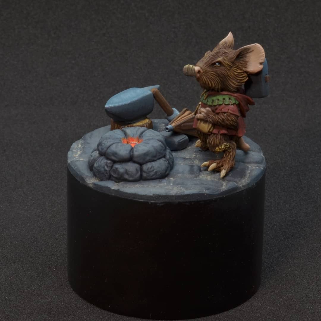 CartoonMiniatur's tweet photo. Haald from Mouse Adventure series
Blacksmith Mouse at work! A beautiful diorama by @we1tenwanderer

Scale: #28mm

Buy 👉 https://t.co/ERML0npwJJ
Scalebro Casting
#miniaturepainting #resinkit #scalebro #mice #miceandmystics https://t.co/aJpiVLlG8E