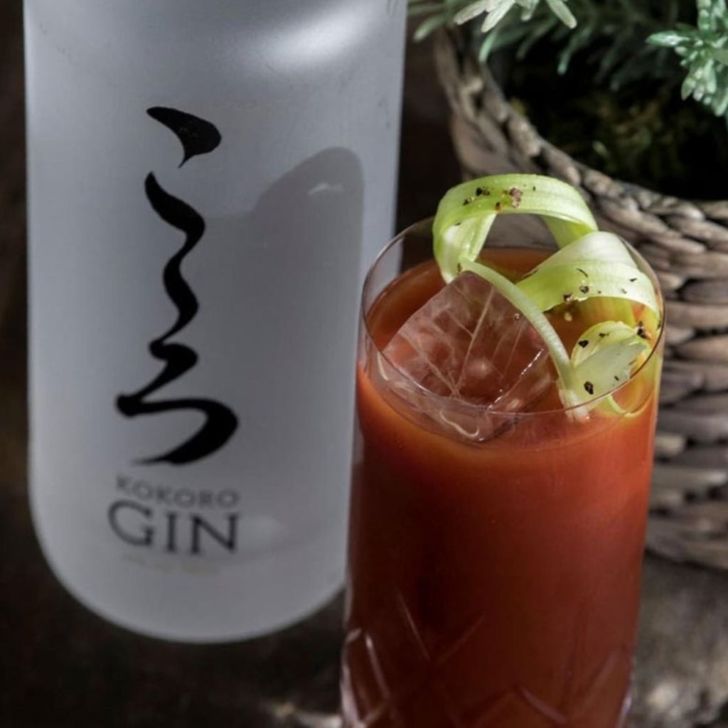 The Kokoro Red Snapper - a Bloody Mary with extra bite!⠀
⠀
50ml Kokoro Gin⠀
10ml lemon juice⠀
Fresh muddled ginger⠀
Thumbnail of wasabi⠀
Black pepper⠀
Soy sauce⠀
Tomato juice⠀
Tabasco to taste⠀
⠀
Kokoro Gin is available to order online at Kokorogin.com.
