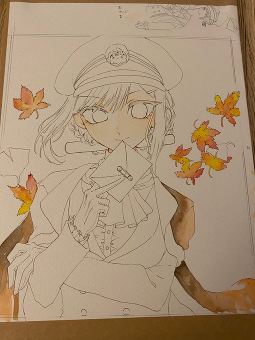 季節外れの絵を描いてゐる! 