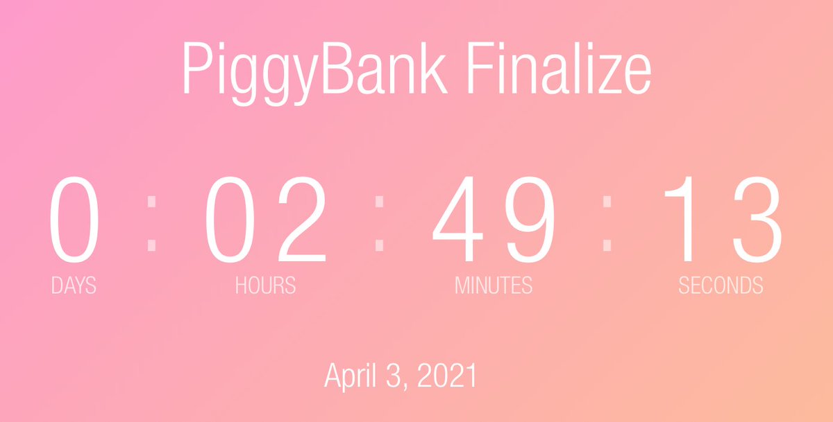 PiggyBank 🐷 #BSC tweet media