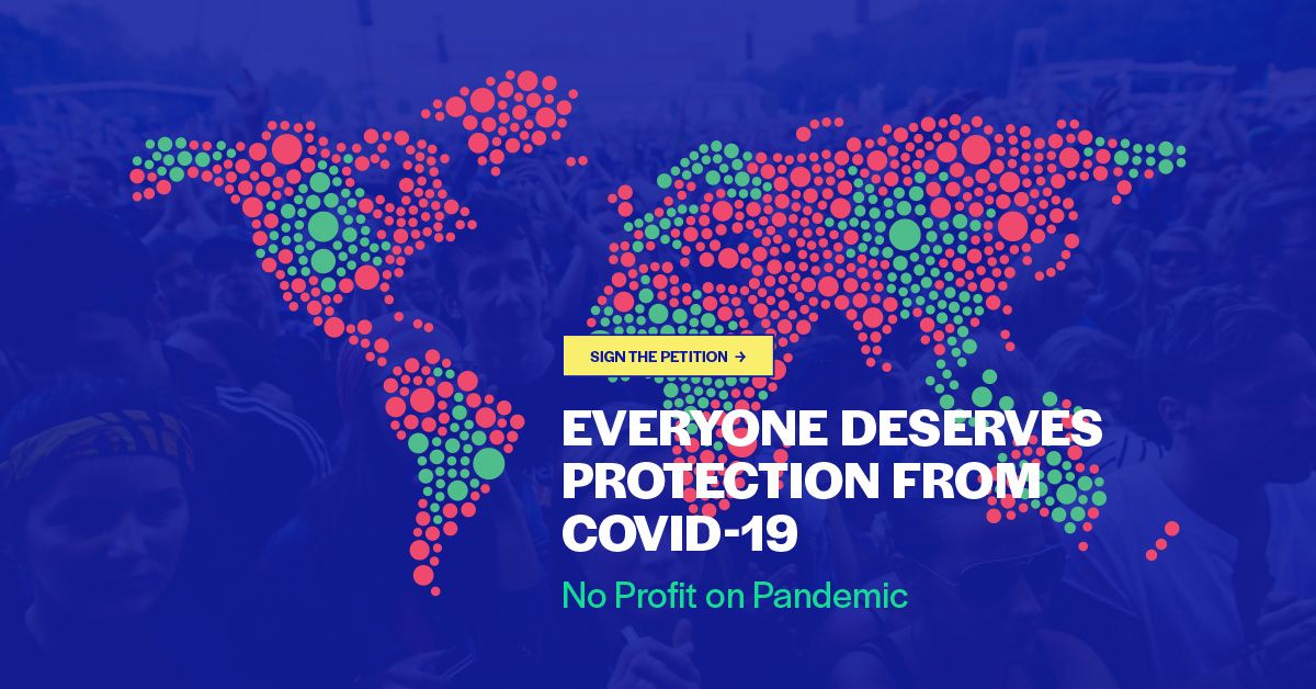 AmnestyIreland's tweet photo. There aren't enough vaccines &amp; billions of people risk missing out. But the EU is blocking a #TRIPSwaiver that could boost production quickly to save lives around the world. Tell the EU that no one is safe until everyone is safe https://t.co/M00cQIJGN7 https://t.co/oWXvQl9B4T