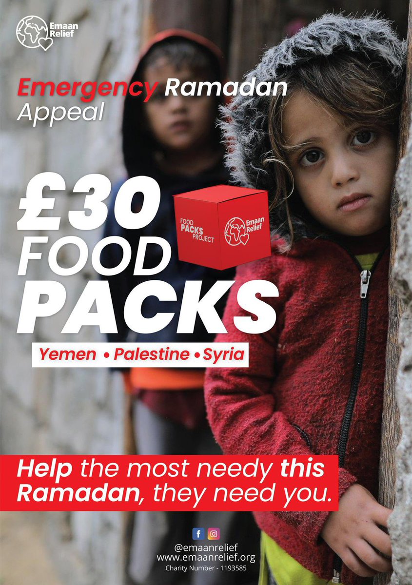 wadhakkir's tweet photo. A friend of mine has a charity and is collecting money to distribute food packs to Yemen, Syria and Palestine.

https://t.co/soFz3t9QOV https://t.co/GcJdD0V5rR