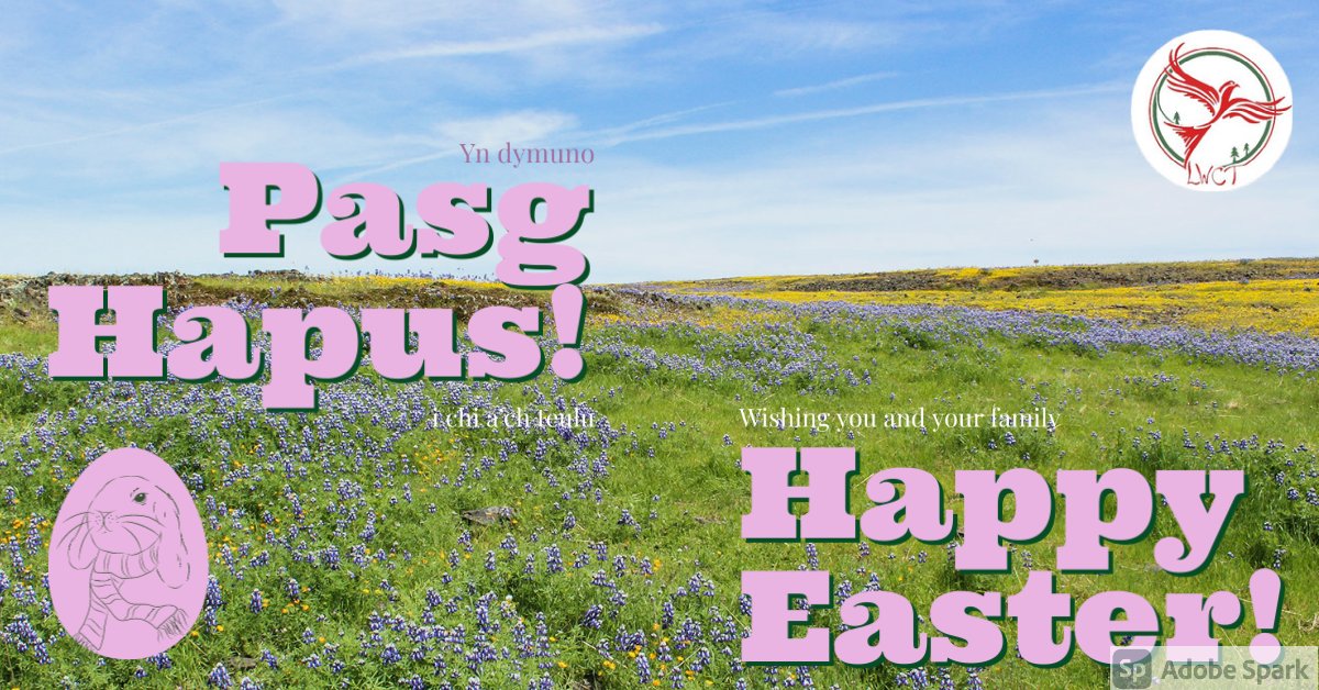 Rydym ni yn CCL yn dymuno Pasg Hapus i bob un o ddefnyddwyr ein gwasanaethau a'n gwirfoddolwyr! Gobeithio y wnewch chi mwynhau y penwythnos hir. #SulYPasg
We would like to wish all of our service users &amp; volunteers a Happy Easter! We hope you enjoy the long weekend. #EasterSunday