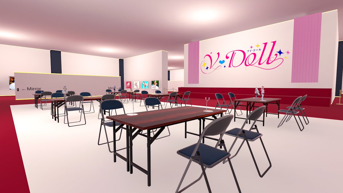 LUMI_VRC's tweet photo. VRChatをはじめたドールオーナーの交流会『V・Doll』を開催します‼️

【4/10(土)22時〜24時】
特設会場にはドルイベお馴染みの展示卓を用意！
1/3サイズのアバターを用意して自分がドールになっちゃいましょう♪

FriendOnlyインスタンスにつき「LUMI*るみ*」にJOIN☝️ https://t.co/1wjsK0L1Lf