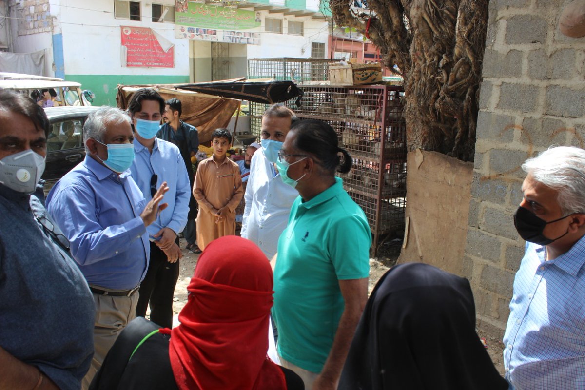 PolioFreeSindh's tweet photo. Coordinator NEOC Dr. Shahzad Baig, TFP NEOC @altafbosan1 and TFP Sindh Dr. Ahmed Ali monitored teams and dispensaries in UC-4 Gadap where they also built the capacity of staff members to better deliver essential immunization services &amp; coverage of missed children @PakFightsPolio https://t.co/oJlRObF0Jc