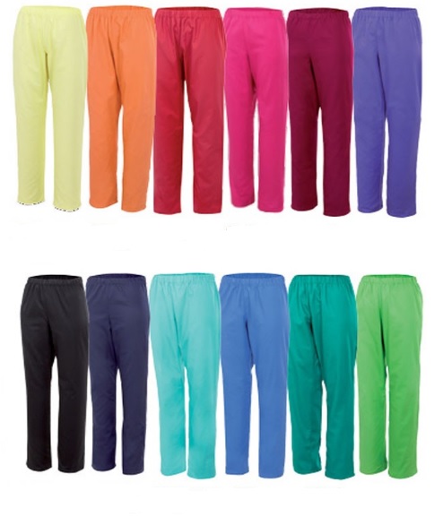 PANTALÓN SERIE 533001 VELILLA. Pantalón sanitario unisex con dos bolsillos, goma en la cintura y cordón. 

Composición: 65% poliester - 35% algodón.

Disponible en una amplia gama de colores. 

Para más información visite nuestra página web: angoso.es