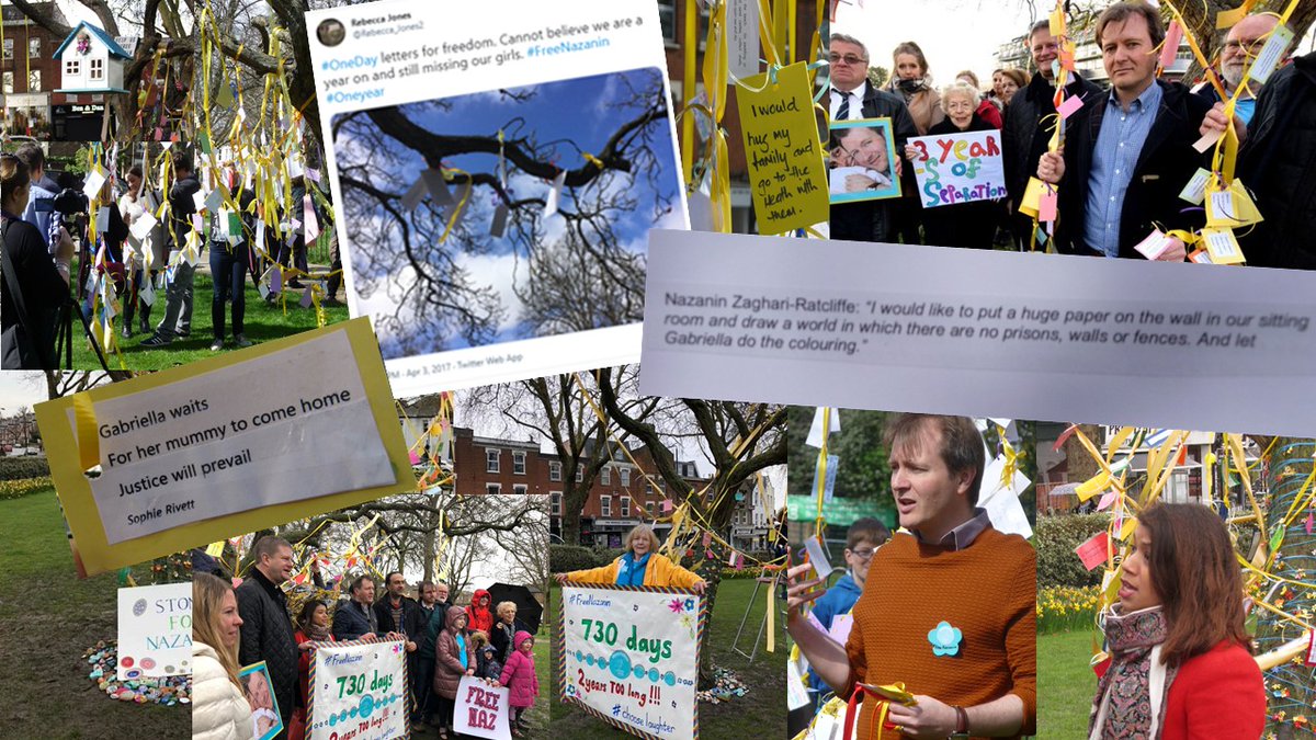 Stephen_Quentin's tweet photo. Each 3 April, people came together at the One Day Tree
2017 One Day of #Freedom Wishes
2018 Choose Laughter Jokes
2019 Haikus for Nazanin
2020 Unseen but the branches filled with
homecoming hopes & wishes
2021 Still hopes & determination to carry on
#FreeNazanin @FreeNazanin https://t.co/FVulGJ0DJa