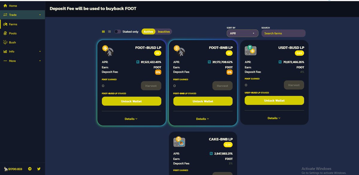 BigFootFinance's tweet photo. Yo Yetis! 

Farming Pool about to open in a few hours. 

Don't miss out on this one big fella 

$FOOT https://t.co/NS2PA4JYCi