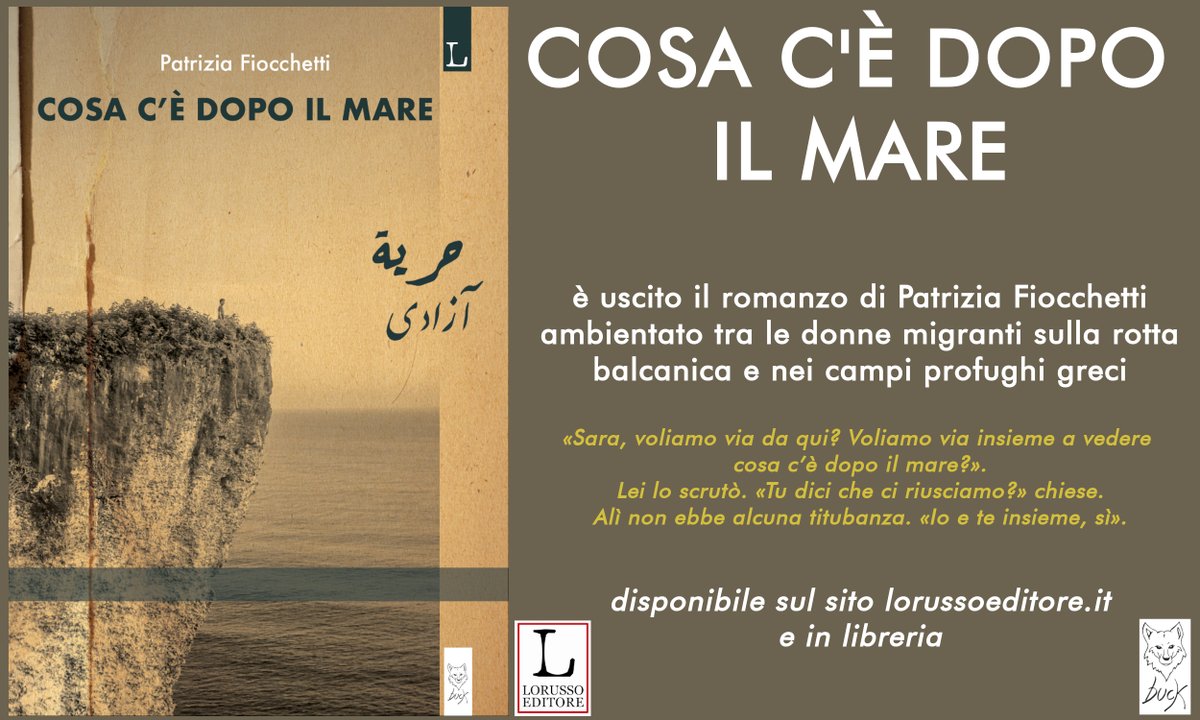 È uscito “Cosa c’è dopo il mare”, romanzo di Patrizia Fiocchetti ambientato tra le donne migranti sulla rotta balcanica e nei campi profughi greci
lorussoeditore.it