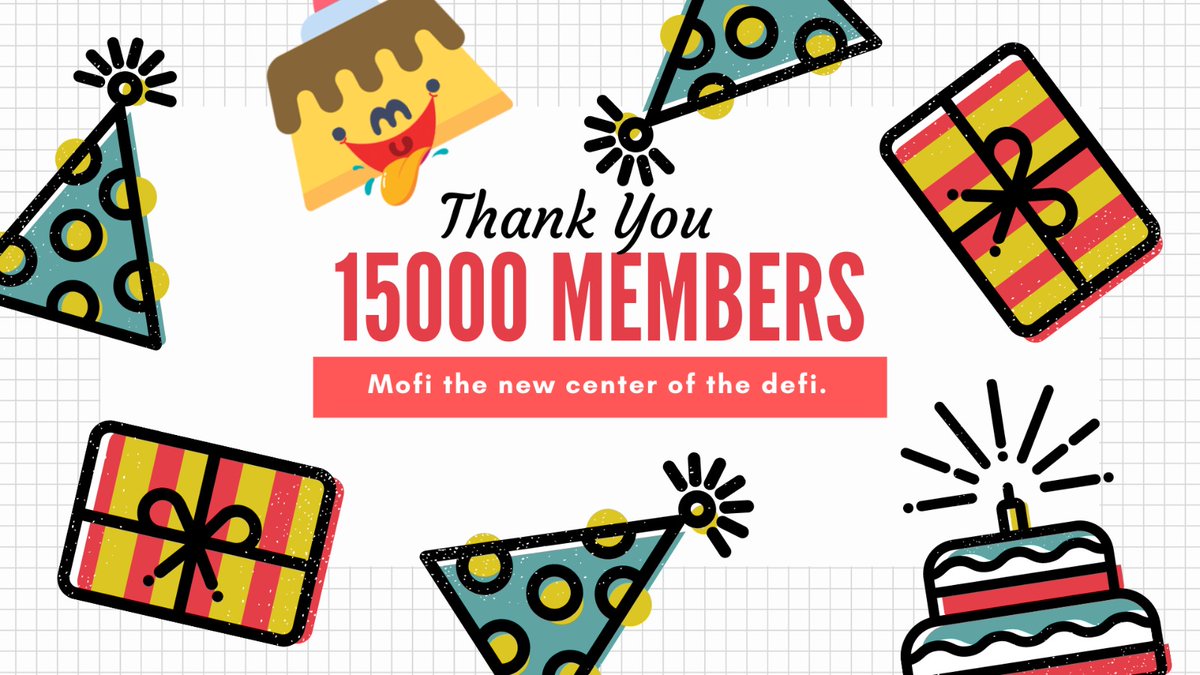 mofifinance's tweet image. MOFI is grateful to you all. 
Thanks for the + 15K Followers.

Price 1 MOFI 0.005 BNB
Buy: Minimum 0.5 BNB 

Buy Now: sale.mofi.finance

#MOFI #BSC #BNB #BTC #pancakeswapgem #Ethereum #Binance #BinanceSmartChain