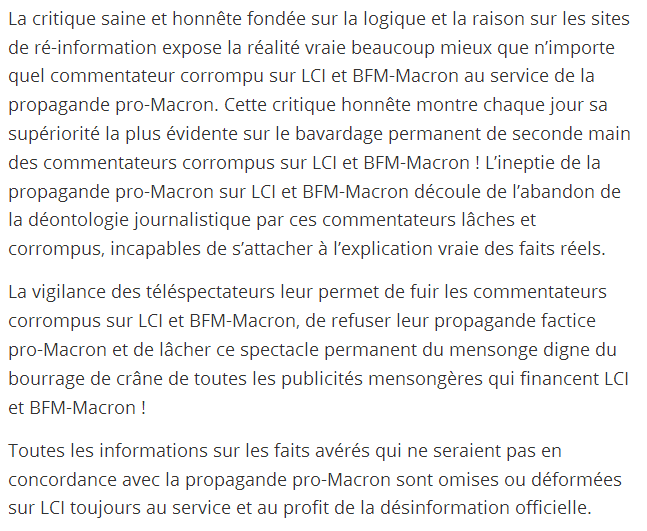 pauvreencolere's tweet photo. #LCI,#BFM-#Macron et la #clique/#dieClique toujours au service de #propagande #larem/#em/#lrem!
:(
+#Romain #Goupil triste sir du #macronisme,sert une infecte bouillie,anti tout ce qui ferait #humanité=>
#antiecologie
#proRiches
#insultant vis a vis de #soignant+dédain du #peuple https://t.co/tVOSrW6a0E