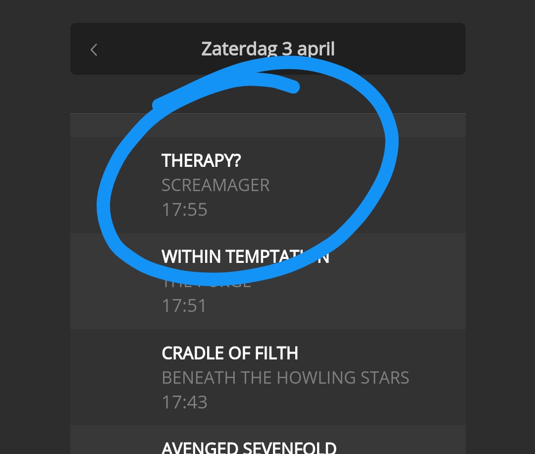 screamagerband's tweet photo. Yessss! @therapyofficial made it into @stubru 's zwaarste lijst 🤘💪 #dezwaarstelijst #srubru #bruut #screamager https://t.co/WOwfS0cH70