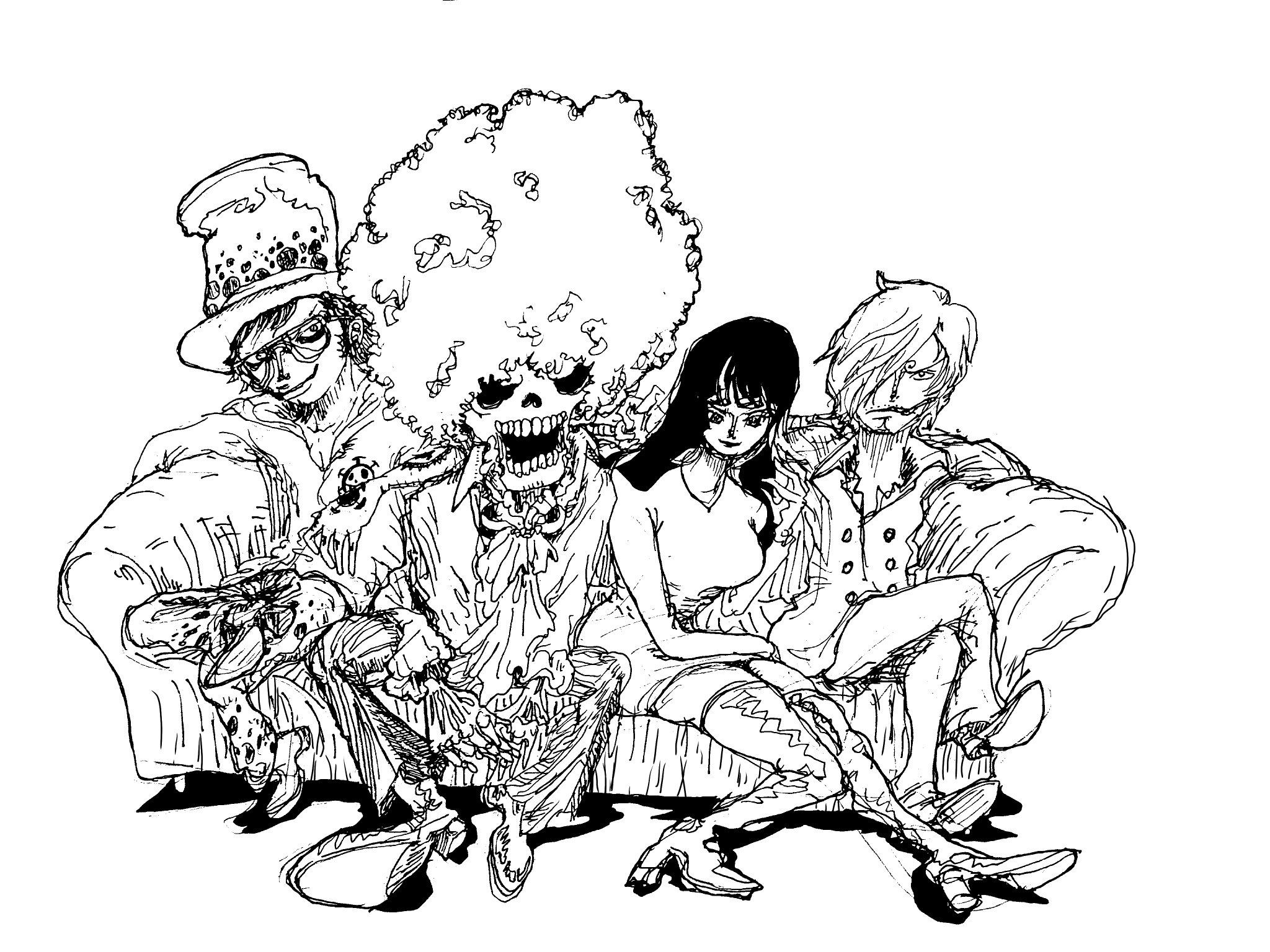 のんけ ブルック誕生祭 ブルック生誕祭 ワンピース シアターブルック Onepiece イラスト ワンピース絵 絵 Rkgk 間に合わなかった ブルック シアターブルック 感 頑張ったから 急遽過ぎて 他の人たちが手抜きだけど いやいやいや 全部別に似ては