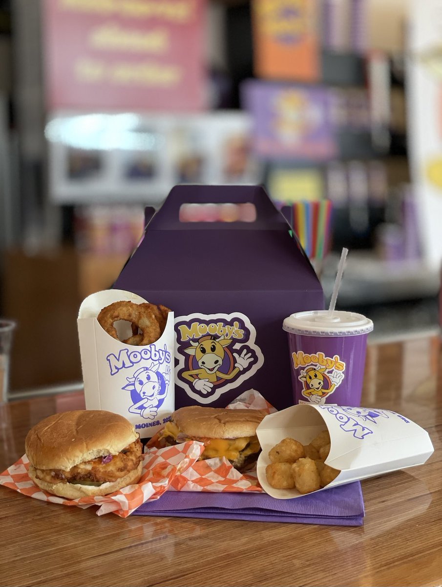 Mooby’s: I’m Eating It! Featured here is the Cow Tipper burger, the Cock Smoker chicken sandwich, Onion Rings to Rule Them All, and the Hater Totz, complete with a Mooby’s drink and lunchbox upgrade. Don’t miss out on our @MoobysPopUp, in town until April 7th!