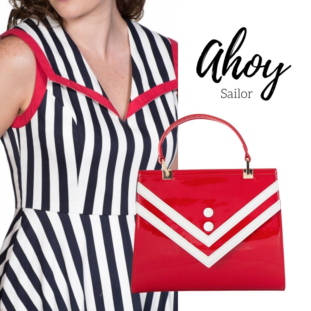 Yeah so we know we might be overdoing the nautical theme just a little bit, but we don't care.  We love all the matching bits we currently have in and it makes us feel that Summer is almost here... 💙⚓️♥️
#vintagesailordress #nauticalstyle #50sdress #lovebohemianfinds