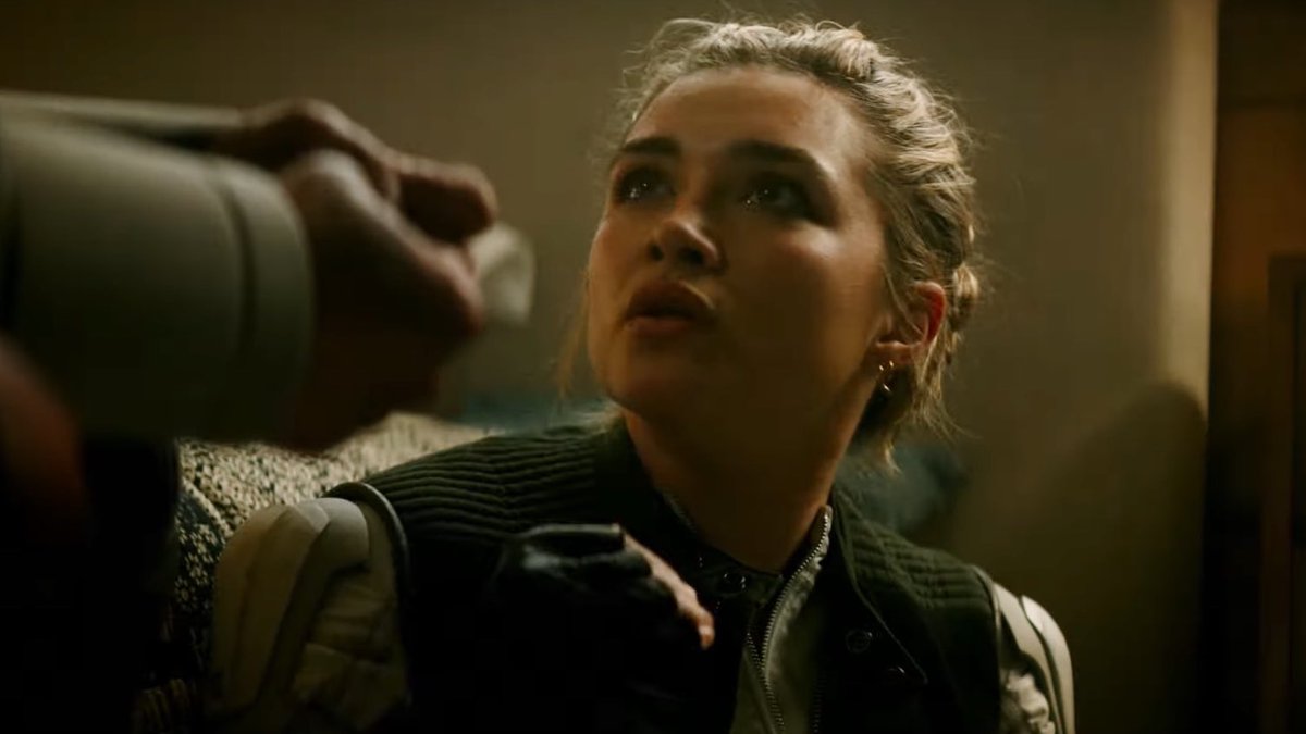 florence pugh as yelena belova in 'black widow' .