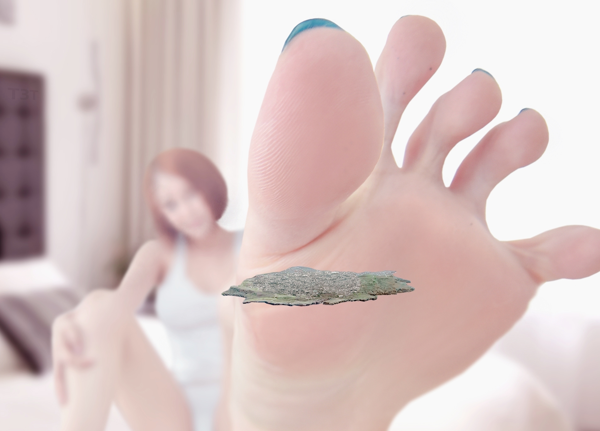 DrT3T on Twitter "Goddess's big toe vs floating island giantess 巨大娘