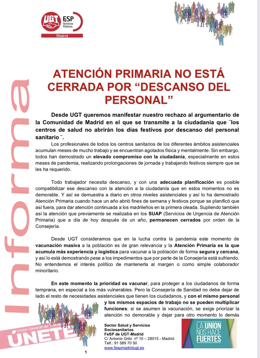 UGT_sanidad_madrid tweet media