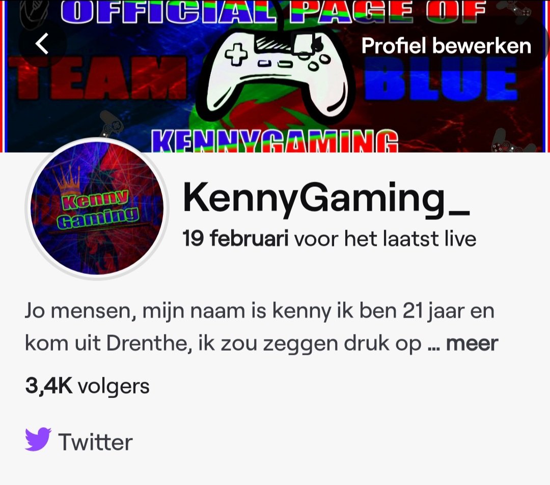 KennyGaming1's tweet photo. Wajoo, ik keek even op mijn Twitchchannel '19 februari voor het laatst live'  dat is al een poosje geleden https://t.co/rQAAYYBP56