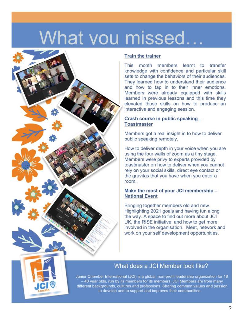 Jci London Junior Chamber International On Twitter Jci Londons March News Letter Issue 2 Find Out All The Good Work Happening Behind The Scenes Member Testimonials And What Events Are Coming
