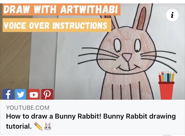 🐰Check out this cute drawing tutorial and learn how to draw the Easter bunny!

🐰 It’s super simple and all you need is a pencil, paper and colours! 

#artwithabi #Easter 
👇🏻👇🏻👇🏻👇🏻
youtu.be/2xI9TD7cOX8