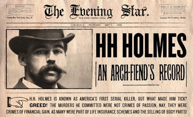 Infographics4u's tweet image. America’s First Serial Killer HH Holmes (Infographic)#crime #usahttps://rfr.bz/t2a4uyn rfr.bz/t2a4uyo