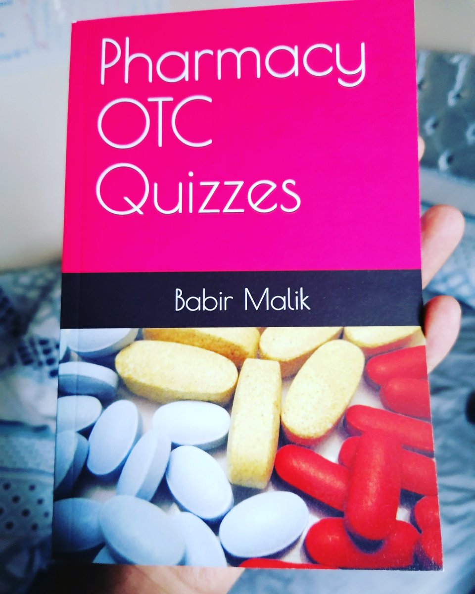 Babir1981's tweet photo. Paperback of #PharmacyOTCquizzes

Competition time.

RT to enter to win a free copy 

Winner announced on Easter Monday at 8pm 

https://t.co/PxFafYngdo https://t.co/pj61kfO2tj