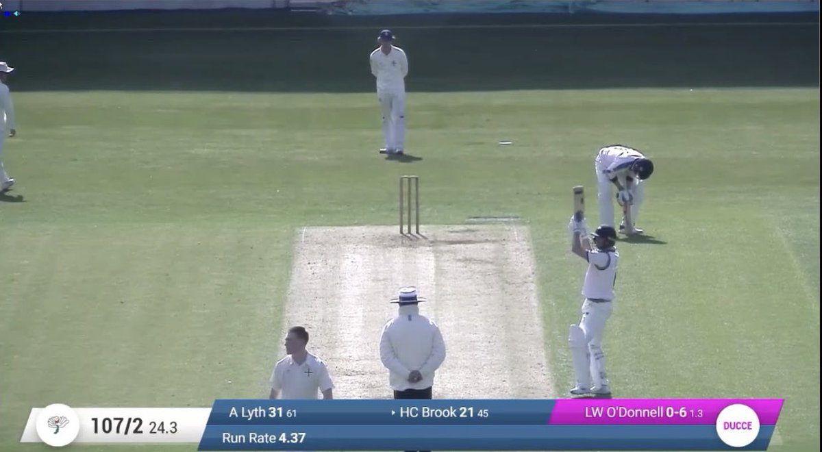 Fantastic to see former student and current Da Costa sports award holder Lewis O’Donnell in action against @YorkshireCCC for @DurhamUniCC today #gowell @OldRips