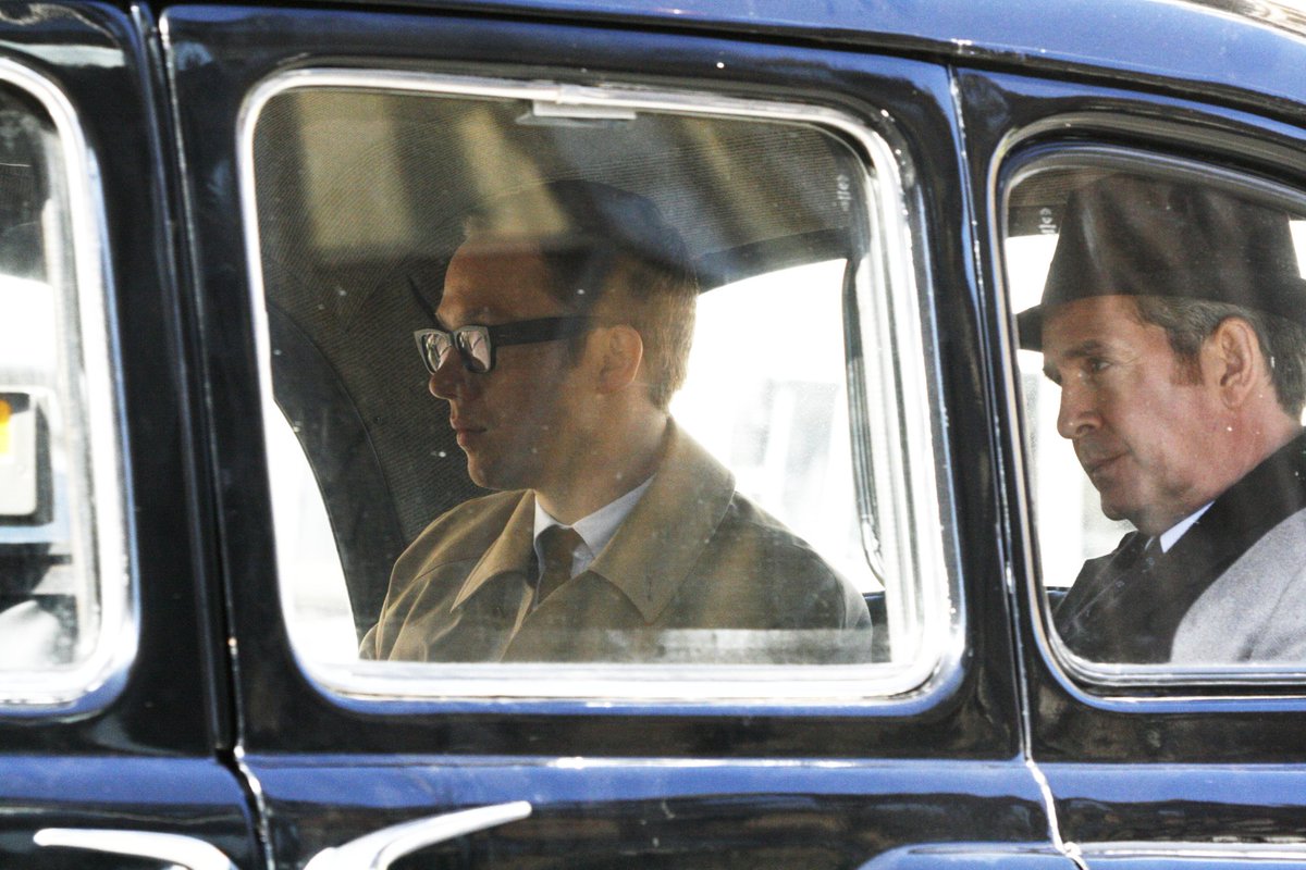Tv and Film,   The Ipcress File, Actors  Joe Cole and Tom Hollander,  filming for the ITV Series on location in Liverpool pic cred Activate digital.  @FilmLiverpool @LivLocs  @itvdrama1 @lucymitv @theotherJoeCole @joecoledaily #ipcressfile #joecole #tomhollander #spydrama