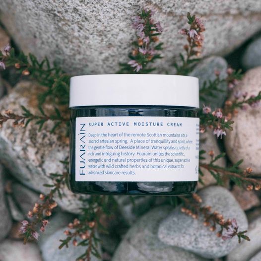 Shortlisted for Best New Premium Skin Care Product in the 2021 Pure Beauty Global Awards, our FUARAÌN SUPER ACTIVE MOISTURE CREAM hydrates your skin beautifully.  Use first thing in the morning &amp; last thing before bed - a small amount goes a long way...