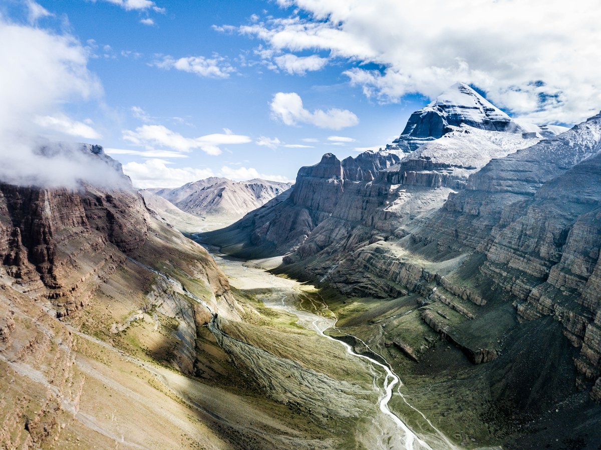 Welcome to Mt Kailash, Asia’s holiest mountain, in western Tibet. For centuries it has been an important pilgrimage site for Hindus, Buddhists, and members of the Bon and Jain faiths. At 6,638m, it has never been summited. #himalayas #tibet #mtkailash