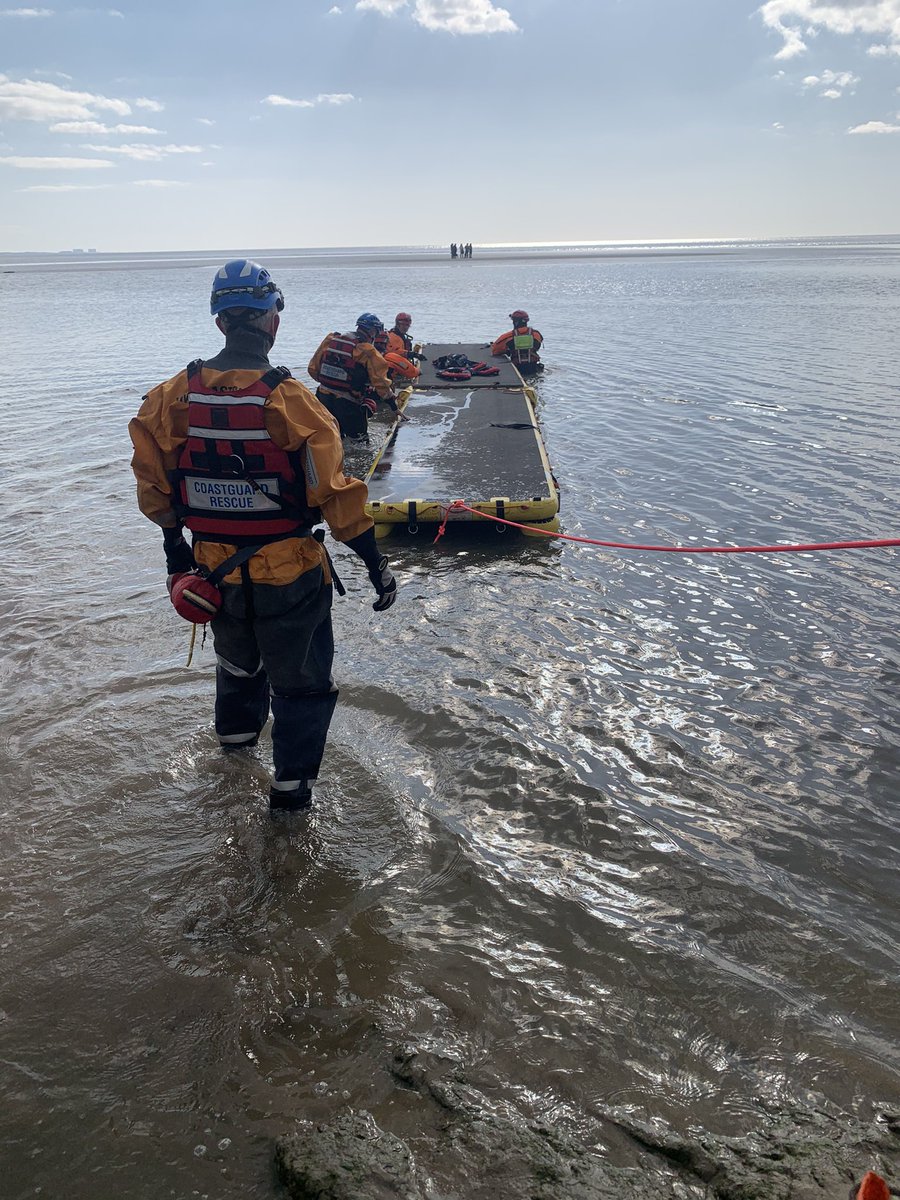 Successful rescue with our colleagues from <a href="/lancaster_fire/">Lancaster Fire Station</a> , along with assistance from the Coastguard. A reminder to check tide times before adventuring onto the sands.