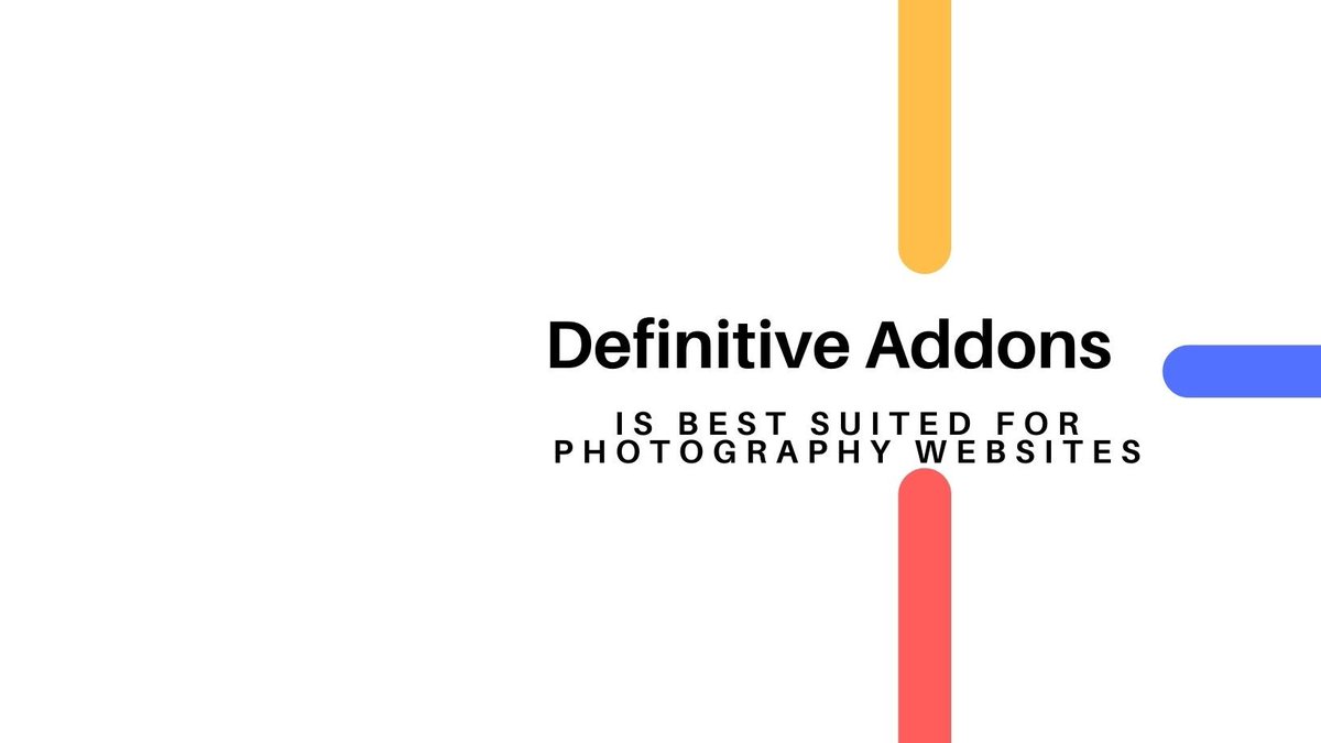 DefinitiveAddon's tweet image. wordpress.org/plugins/defini…
Definitive Addons can be used with photography theme