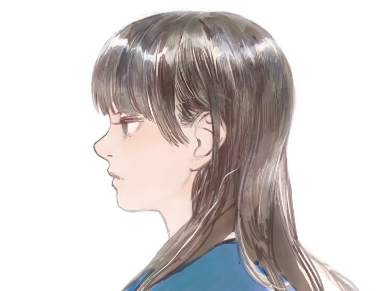 当時、池袋のパスタ屋さんで打ち合わせをしていて、顔アップの絵を描きたんですと伝えたところ、いいですよ!と即答して頂いて、驚いて嬉しくて全力で描きました。今の私に繋がる大切な絵のひとつです。(画像は当時のラフ) https://t.co/uGuw27Lccz 