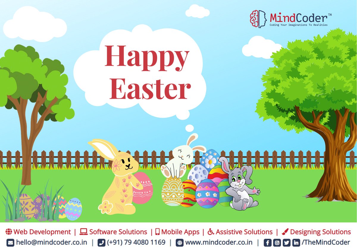 themindcoder's tweet image. My wishes for you this Easter, Good health, Good fortune, and fulfilling life. Happy Easter!

#mindcoder #software #technology #programming #business #webdevelopment #startup #softwaredevelopment #development #webdesign  #assistivetechnology #assistivesolutions #Easter2021