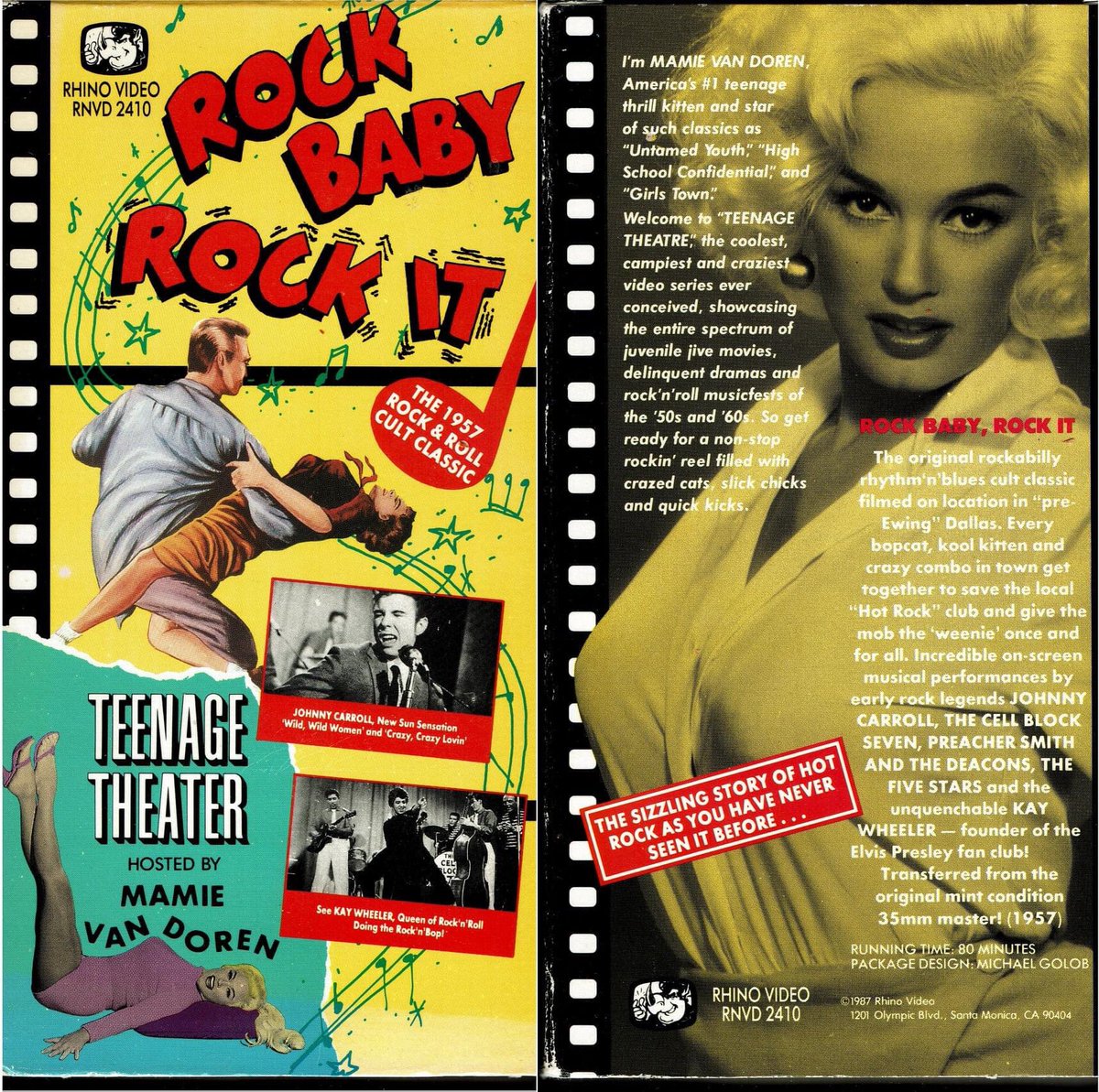 hoofer2's tweet photo. In “Rock It, Baby, Rock It” (1957) mobsters threaten to take over a hoppin’ teen nightspot, so they hold an impromptu charity rock benefit concert to raise enough to save their hangout. Stars Mamie van Doren. #mamievandoren #tennager #1950s #1950sstyle #vintagefilmposter https://t.co/HOzey9PDO6