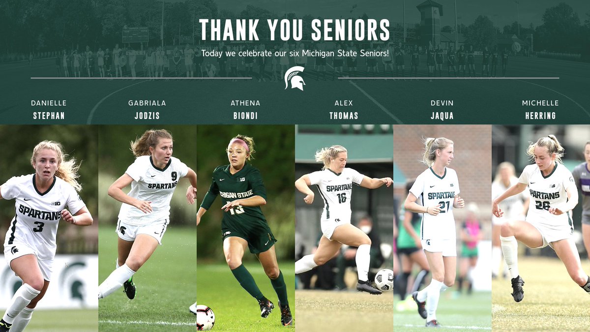 MSU_wsoccer's tweet photo. SENIOR DAY! Today we get to honor 6️⃣ amazing seniors in our regular season finale vs. OSU at 1 p.m.

📊 https://t.co/fHJ7Qd4SJW
💻 https://t.co/cRcOUQRSZL (Big Ten Network+) https://t.co/A2do9akVnP