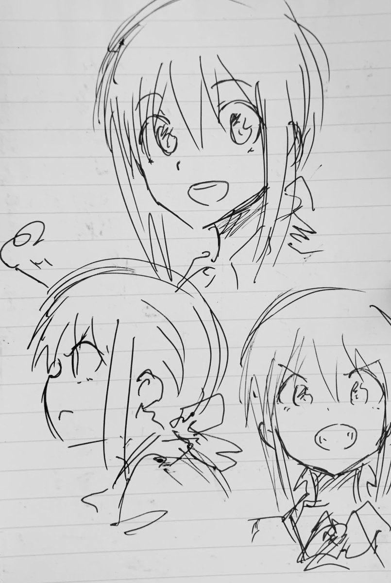 業務用なのに落書き帳と化すメモ帳 