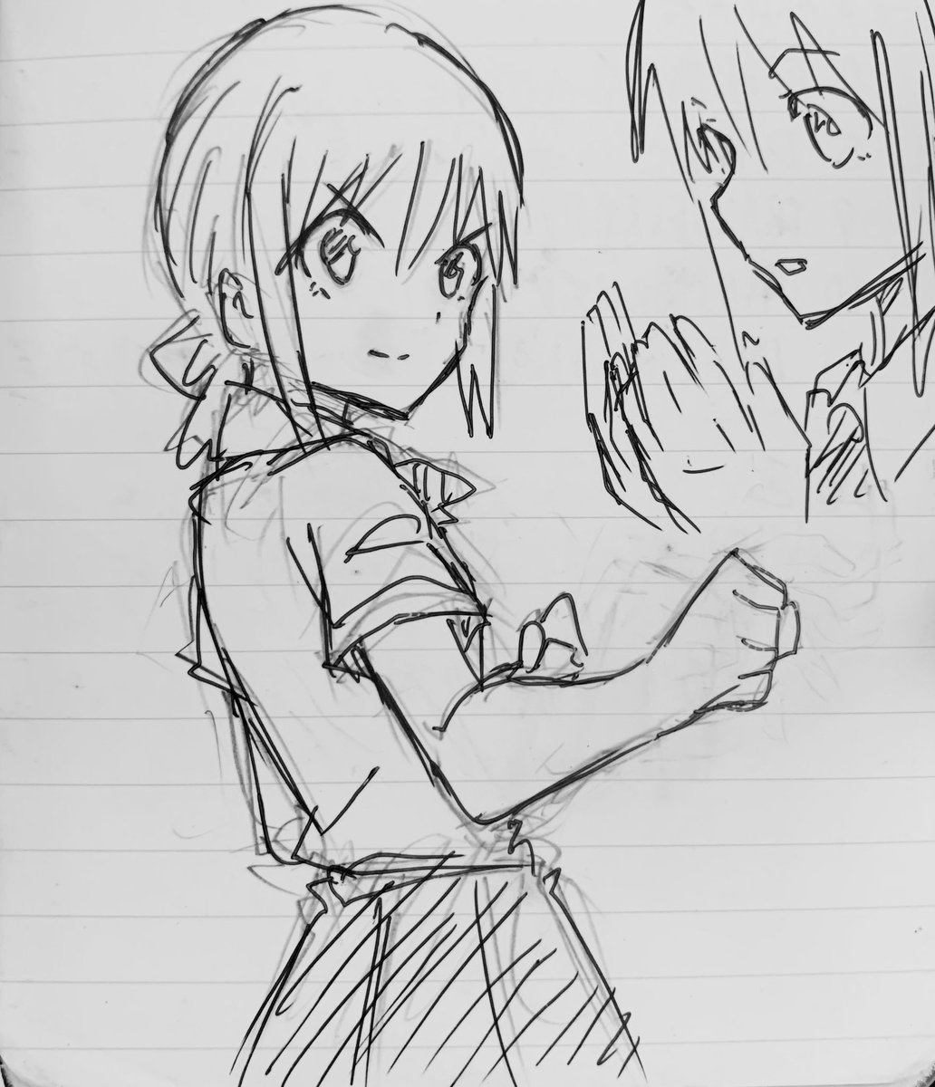 業務用なのに落書き帳と化すメモ帳 