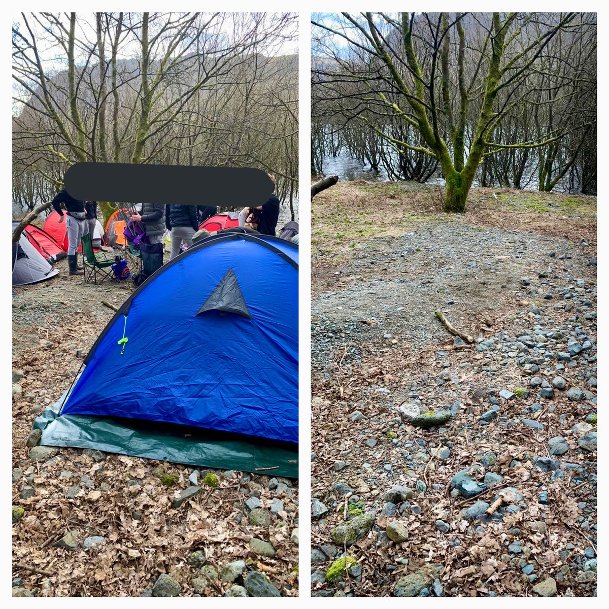 Camping is not currently allowed. Rangers and Police are out educating and enforcing these rules. Don’t waste time and money. We will find you, and we’ll make you tidy up and leave, and you might get fined. Just like this group and many others experienced last night.