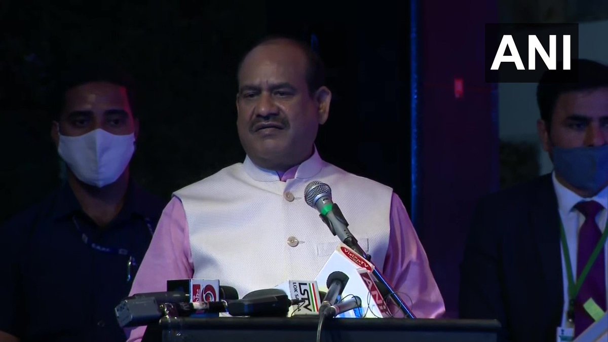 ANI's tweet image. Lok Sabha Speaker Om Birla says he has tested negative for COVID-19. 

He was diagnosed with the disease on March 19. 

(File photo)
