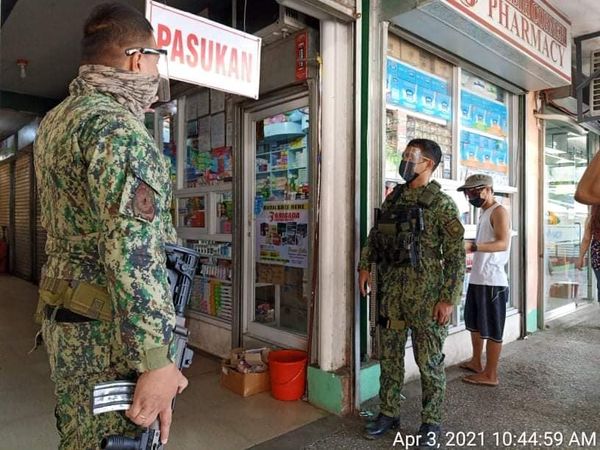 secondlpmfc's tweet photo. On April 3, 2021 at about 10:30 AM, personnel from 1st MP, 2ND LPMFC led by PCPL Mark Joseph Galanido, under the direct supervision of PLTCOL ROLLY B LIEGEN, Force Commander conducted foot patrol and police presence at Siniloan Public Market, Brgy G Redor, Siniloan, Laguna. https://t.co/JVLnN43qiR